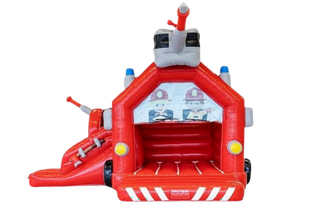 Kompakte Hüpfburg mit Hindernissen zum Hüpfen und Toben